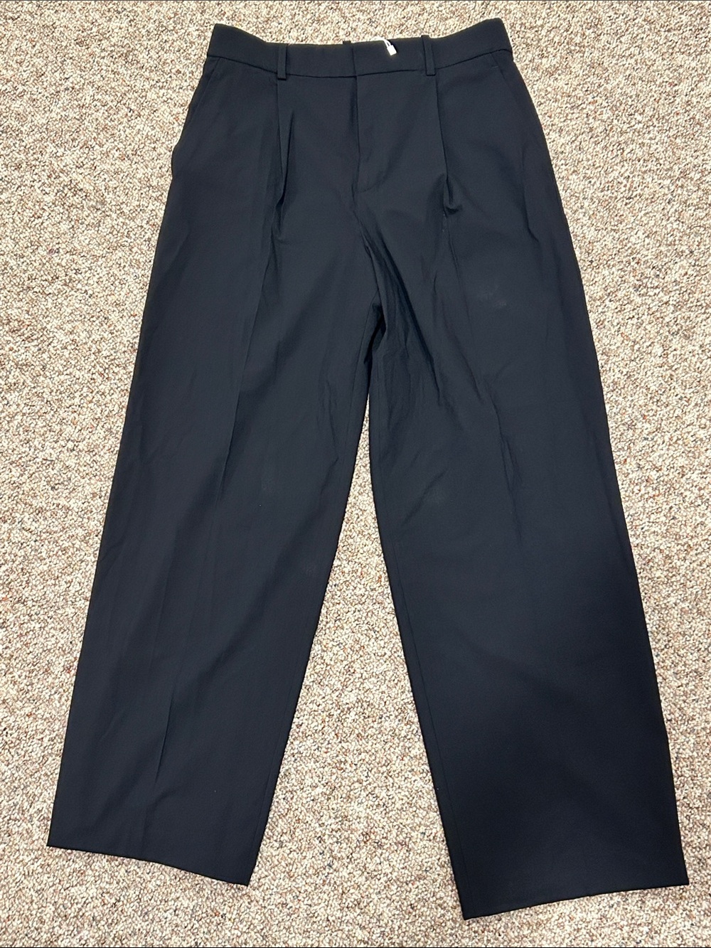 Mango Wide Leg Black Dress Pants